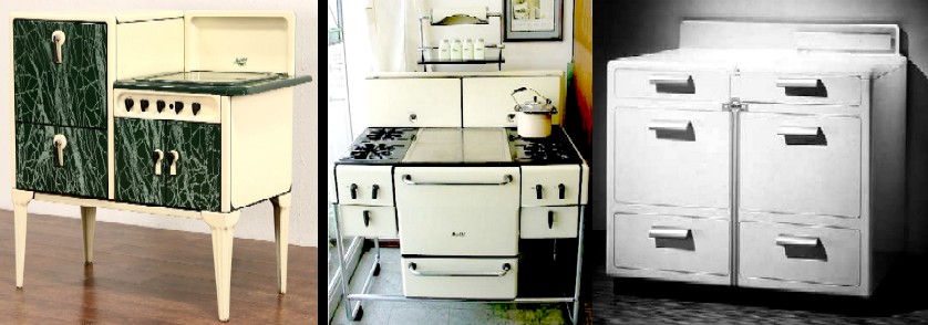 Enameled Art Deco Era Stoves 